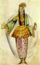 Costume design for 'Sakuntala' play by Calidasa